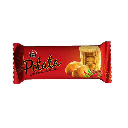 Pran Bisk Club Potata Biscuit - 100 gm (Spicy Flavoured)